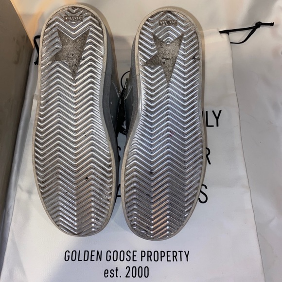 Golden Goose Limited Ed. Silver Stardan Sneakers - Picture 6 of 9